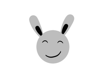white rabbit isolated