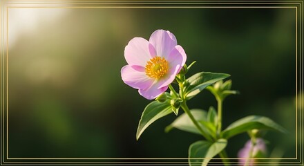 Beautiful Pink Flower in Close-up.