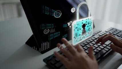 Cyber security protection and cyber security strategies against cyber threats, system hacks,...