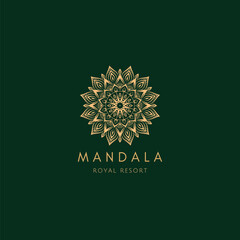 Mandala Royal Resort Logo Minimalist 