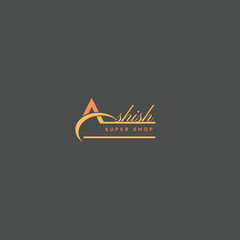 Yellow Minimalist Super Shop Graphic Design Logo 