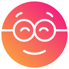 smile gradient fill icon