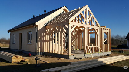 Modern Timber-Frame House Extension with Eco-Friendly Design