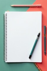 Empty squared notebook sheet, perfect for planning, paper, organization, design