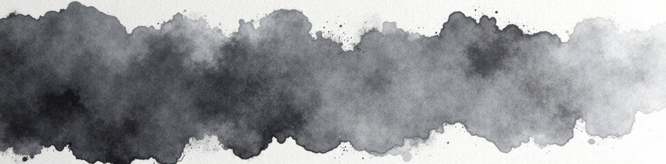 Dense gray watercolor strokes, mottled effect, modern, strokes