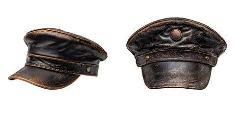 Pilot hat isolated on a transparent background 