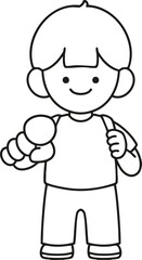 a forward-looking boy