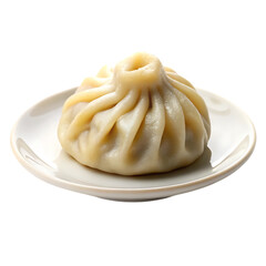 Delicious meat dumplings, a traditional homemade meal, served on a white plate