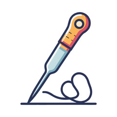 Needle illustration design