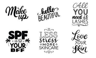 Beauty and Skincare Quotes in Elegant Typography