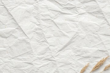 The texture of white paper is crumpled. Background for various purposes.