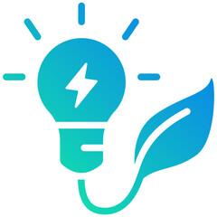 lightbulb gradient fill icon
