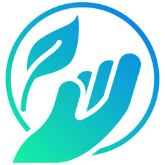 go green gradient fill icon