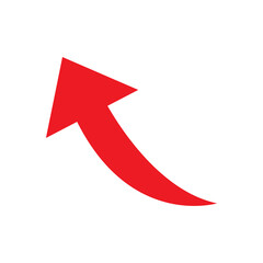 red curve arrow icon