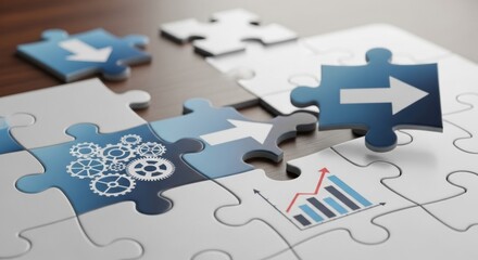 Strategic Puzzle: Connecting Gears of Process with Arrows of Growth and Direction.