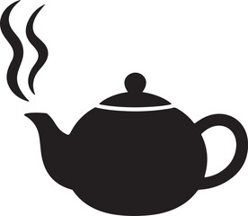 East round tea pot icon