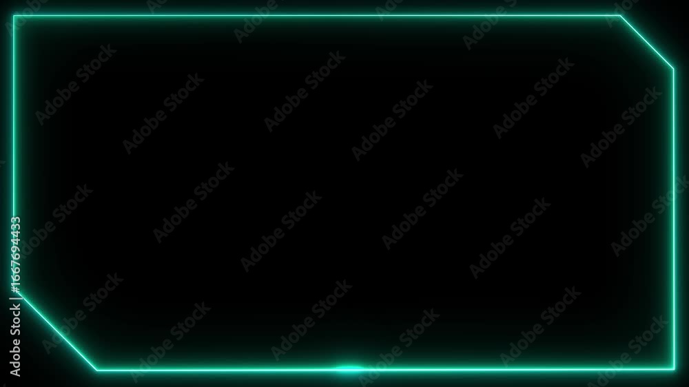 Poster futuristic digital hud cyber frame technology for video overlay templates.digital hud futuristic mot