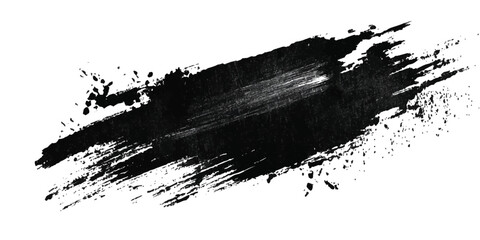 ink brushstroke on white background with visible splashes for watercolor style effect. grunge isolated on white background,	