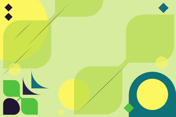 Green Shape Modern Bright Background Abstract Color for Print on Textile, Wrapping Paper, Web Design and Social Media