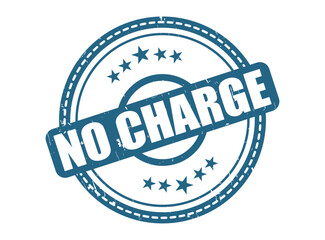 No Charge Rubber Stamp Seal with a Star Border