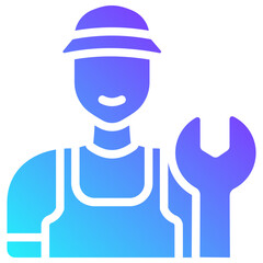 technician gradient fill icon