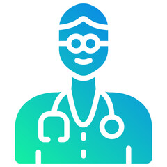 doctor gradient fill icon