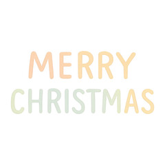 Fototapeta premium PNG Pastel festive Christmas greeting