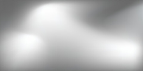 Silver foil background with metal mirror texture. Chrome gradient surface with light gloss. Vector aluminum grey sheet with reflection. Platinum and