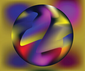 Smooth Gradient Mesh Abstract Backdrop