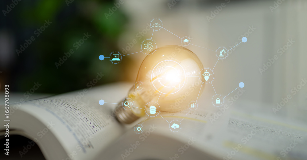Aufkleber ai collaboration enhances connected intelligence through robotics, data, and cloud. ai collaboration