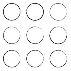 Hand drawn highlight editable stroke. Collection of brush doodle elements and shapes for message notes EPS 10