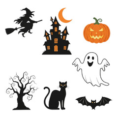 halloween vector set