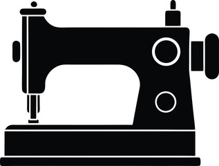 Machine sewing black sewing machine.