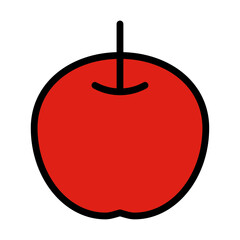 Obraz premium りんご アイコン イラスト シンプル ベクター 単体