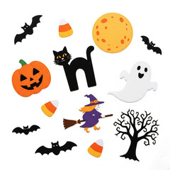 Obraz premium halloween vector set