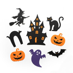 Fototapeta premium halloween pumpkin set