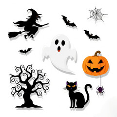 halloween vector set