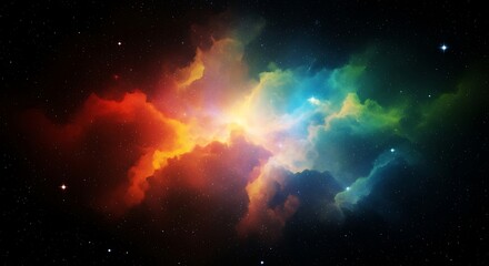 Fototapeta premium Colorful Nebula in Deep Space.