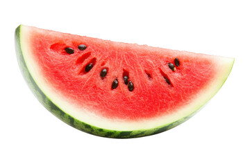Juicy watermelon slice png image, fresh summer fruit, healthy food, ripe watermelon piece, refreshing, sweet, isolated on transparent background