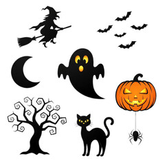 halloween vector set