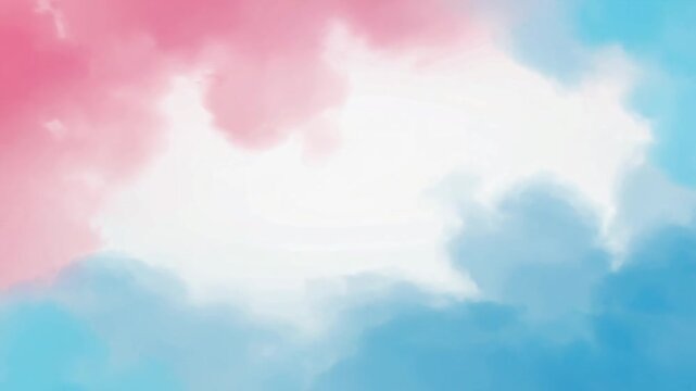 pink and blue smoke on white background, gender revela background