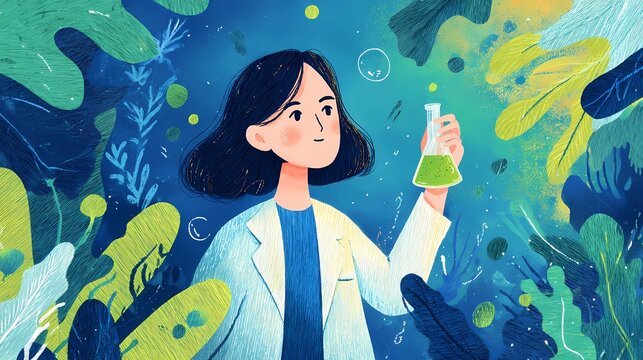 Scientist holds a laboratory vial with precision, performing detailed testing as part of ongoing medical and pharmaceutical research studies.