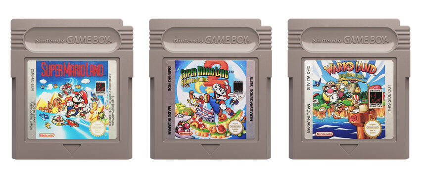 Retro Nintendo Game Boy Super Mario Cartridge