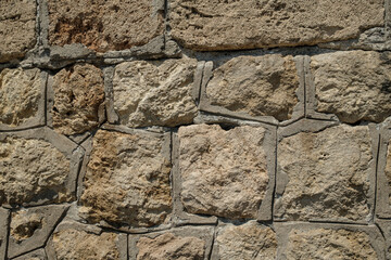 stone wall texture of old house