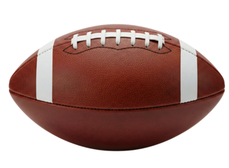 American football ball isolated on transparent background
