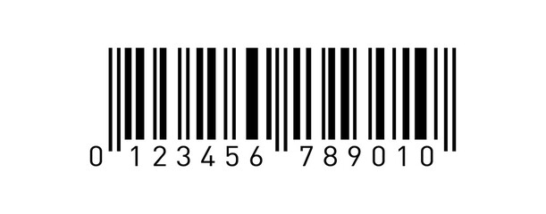 Barcode icon isolated on transparent background
