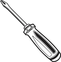 Fototapeta premium screwdriver isolated on white background