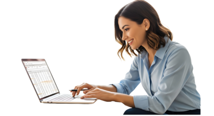 a young professional woman working on a laptop in a modran cafe natural light candid photography stock image style 



