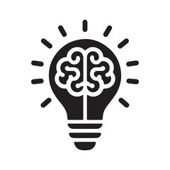 Fototapeta premium Symbol of smart thinking and innovative business ideas