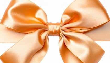 golden bow isolated on white